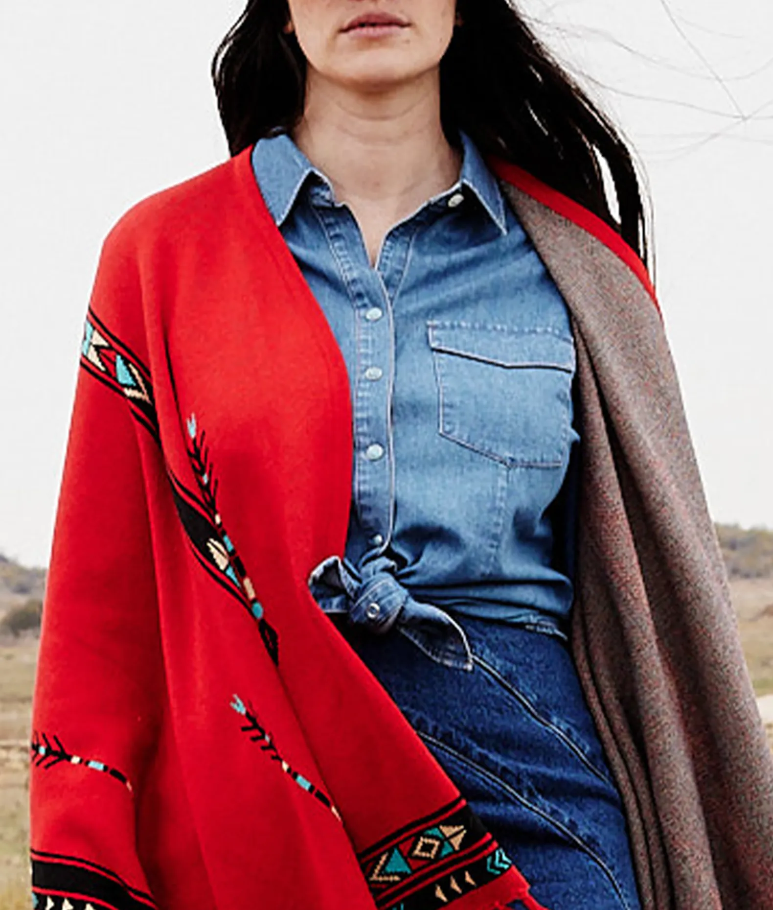Women Lucchese Outerwear|Capes*Alpaca Fleece Cape