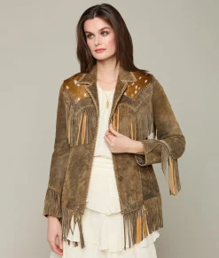Women Lucchese Outerwear*Axis Fringe Jacket