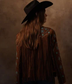 Women Lucchese Outerwear*Beaded Fringe Jacket