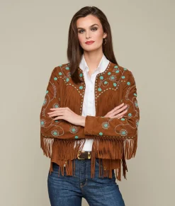 Women Lucchese Outerwear*Beaded Fringe Jacket