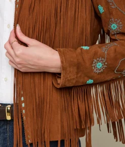 Women Lucchese Outerwear*Beaded Fringe Jacket