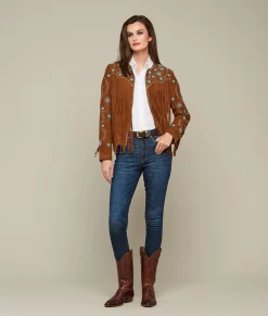 Women Lucchese Outerwear*Beaded Fringe Jacket