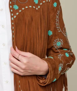 Women Lucchese Outerwear*Beaded Fringe Jacket