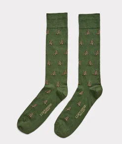 Lucchese Socks*Boot Print Dress Socks