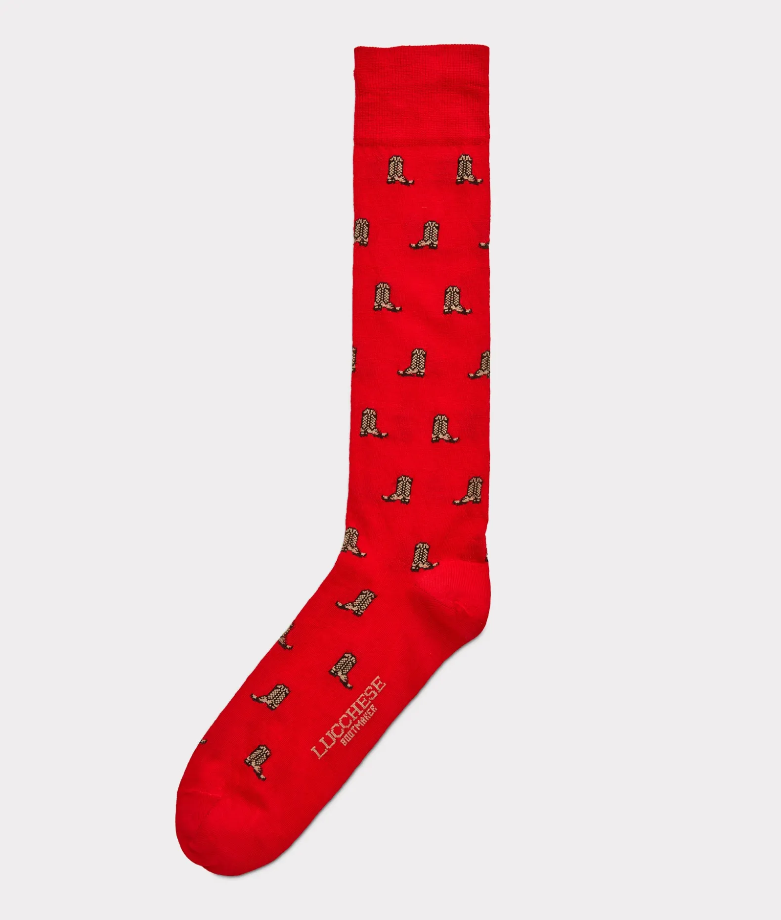 Lucchese Socks*Boot Print Dress Socks