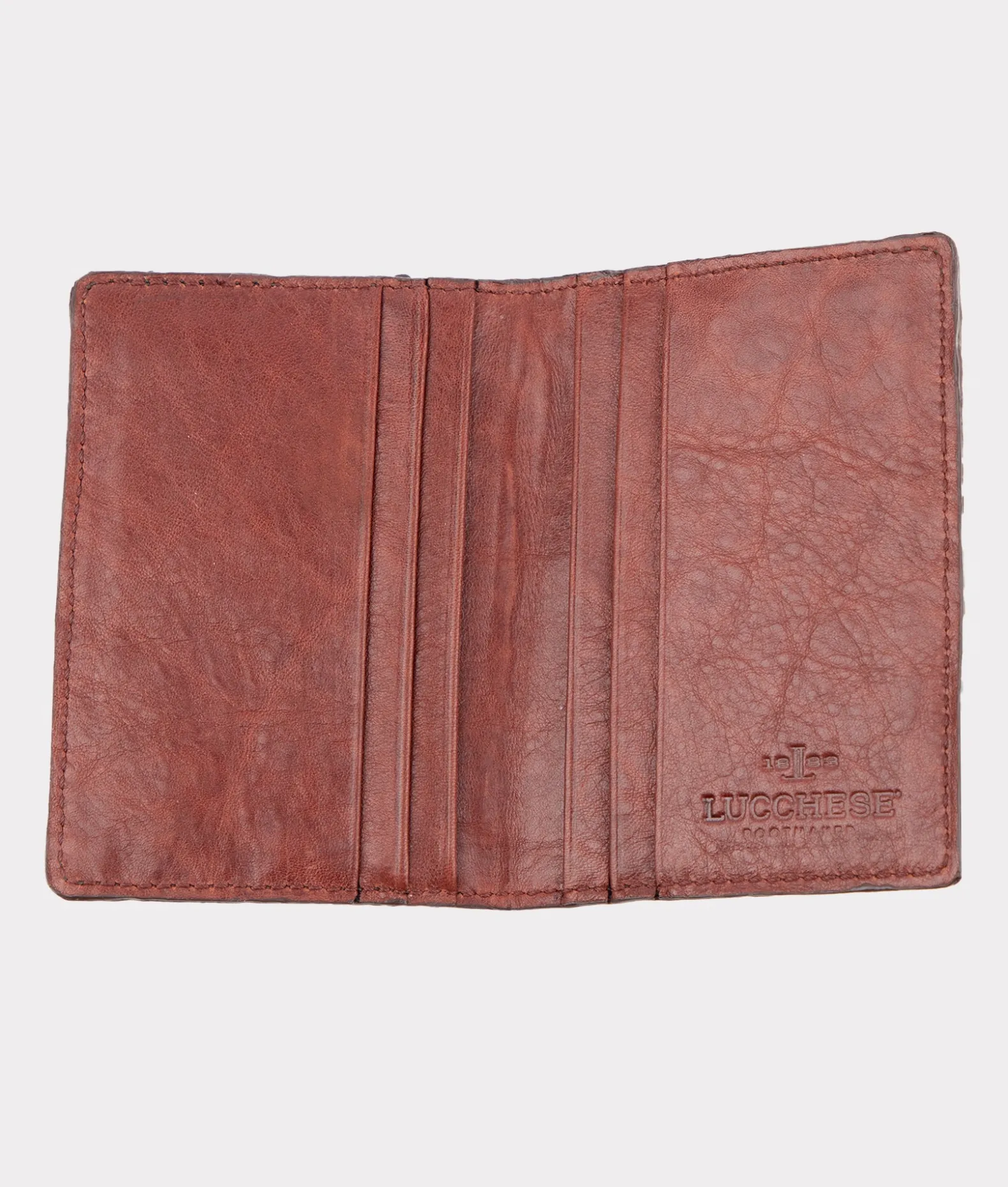 Women Lucchese Small Leather Goods|Small Leather Goods*Caiman Bifold Card Case