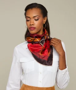 Women Lucchese Scarves*Cavalry Rose Scarf
