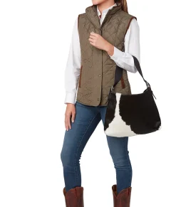 Women Lucchese Handbags*Cowprint Hobo Bag