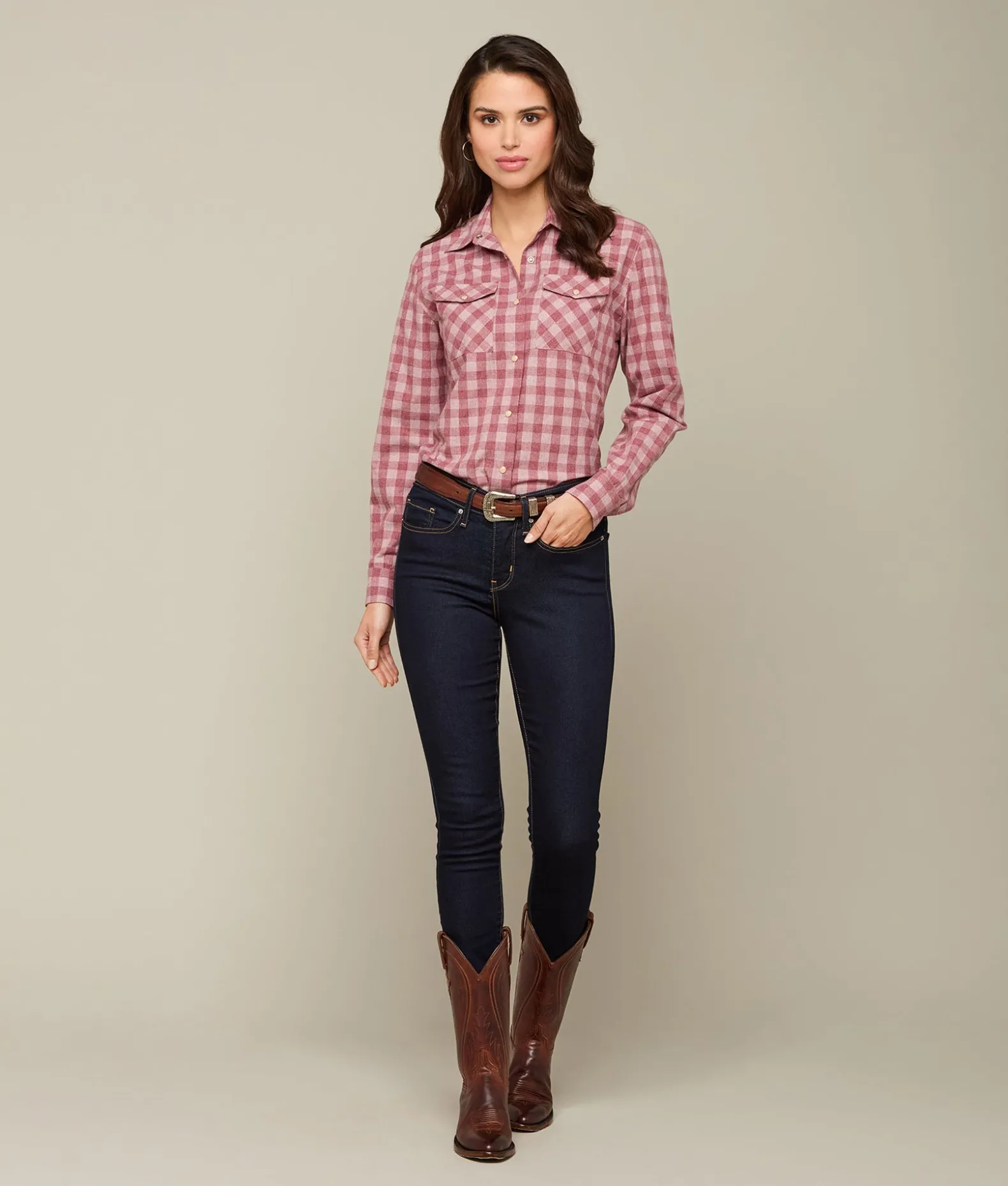 Women Lucchese Tops*Creede Flannel