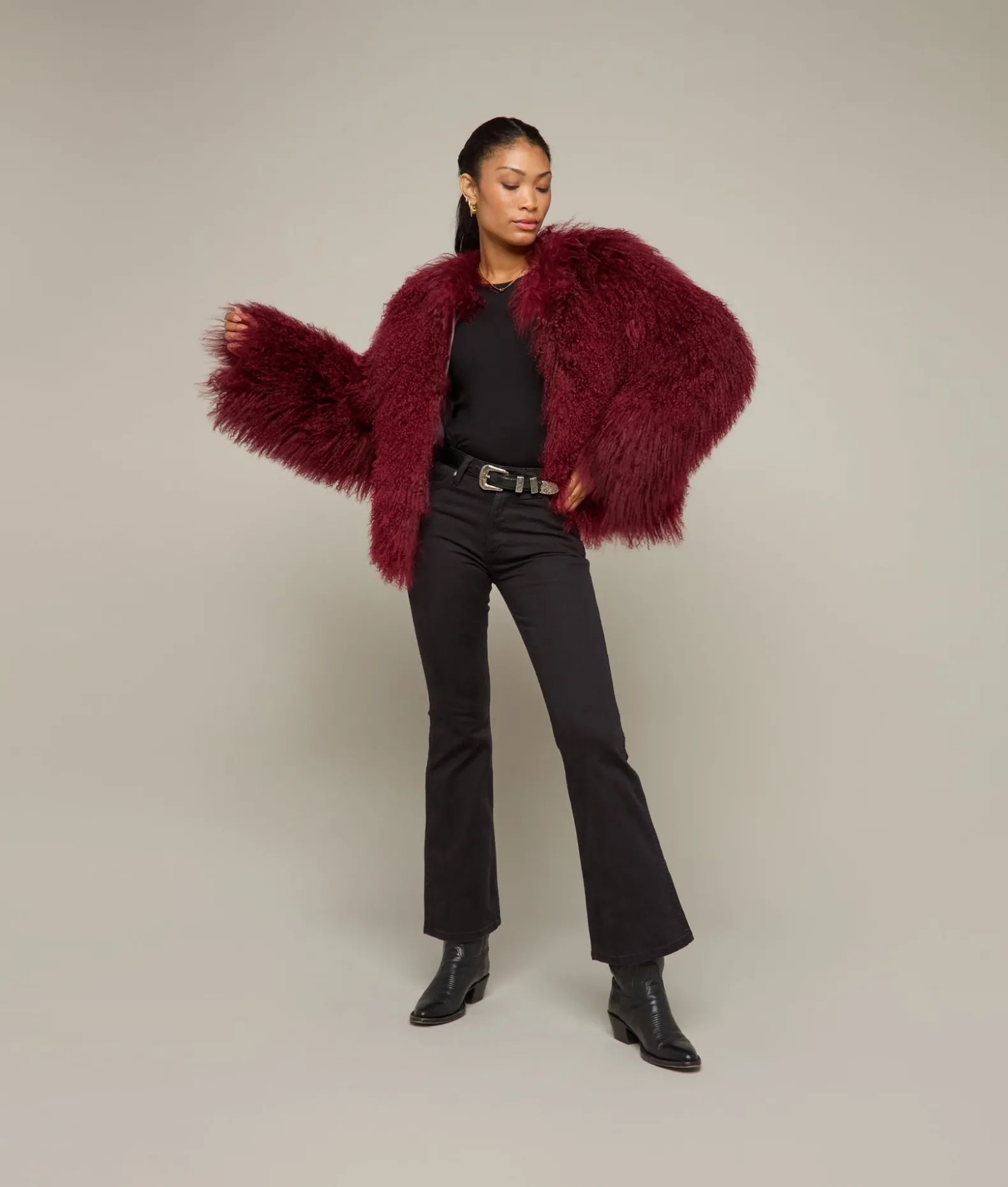 Women Lucchese Furs|Outerwear*Curly Shearling Jacket