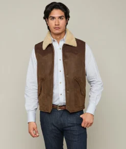 Lucchese Outerwear*Dustin Yoked Shearling Vest
