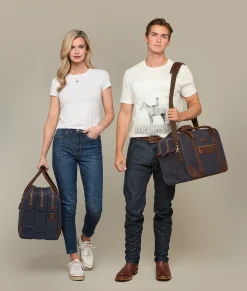 Women Lucchese Travel|Travel*Everyday Waxed Canvas Cowboy Bag