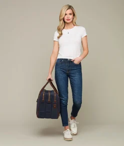 Women Lucchese Travel|Travel*Everyday Waxed Canvas Cowboy Bag