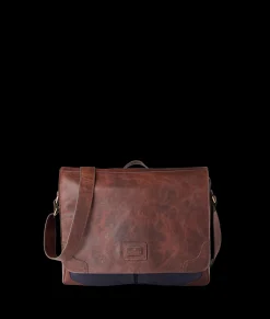 Lucchese Travel*Everyday Waxed Canvas Messenger Bag