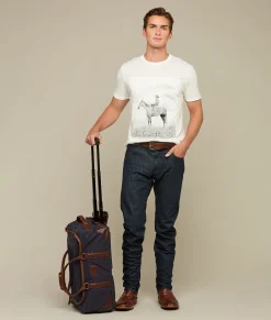 Women Lucchese Travel|Travel*Everyday Waxed Canvas Rolling Duffle