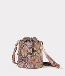 Women Lucchese Handbags*Fallon Exotic Bucket Bag