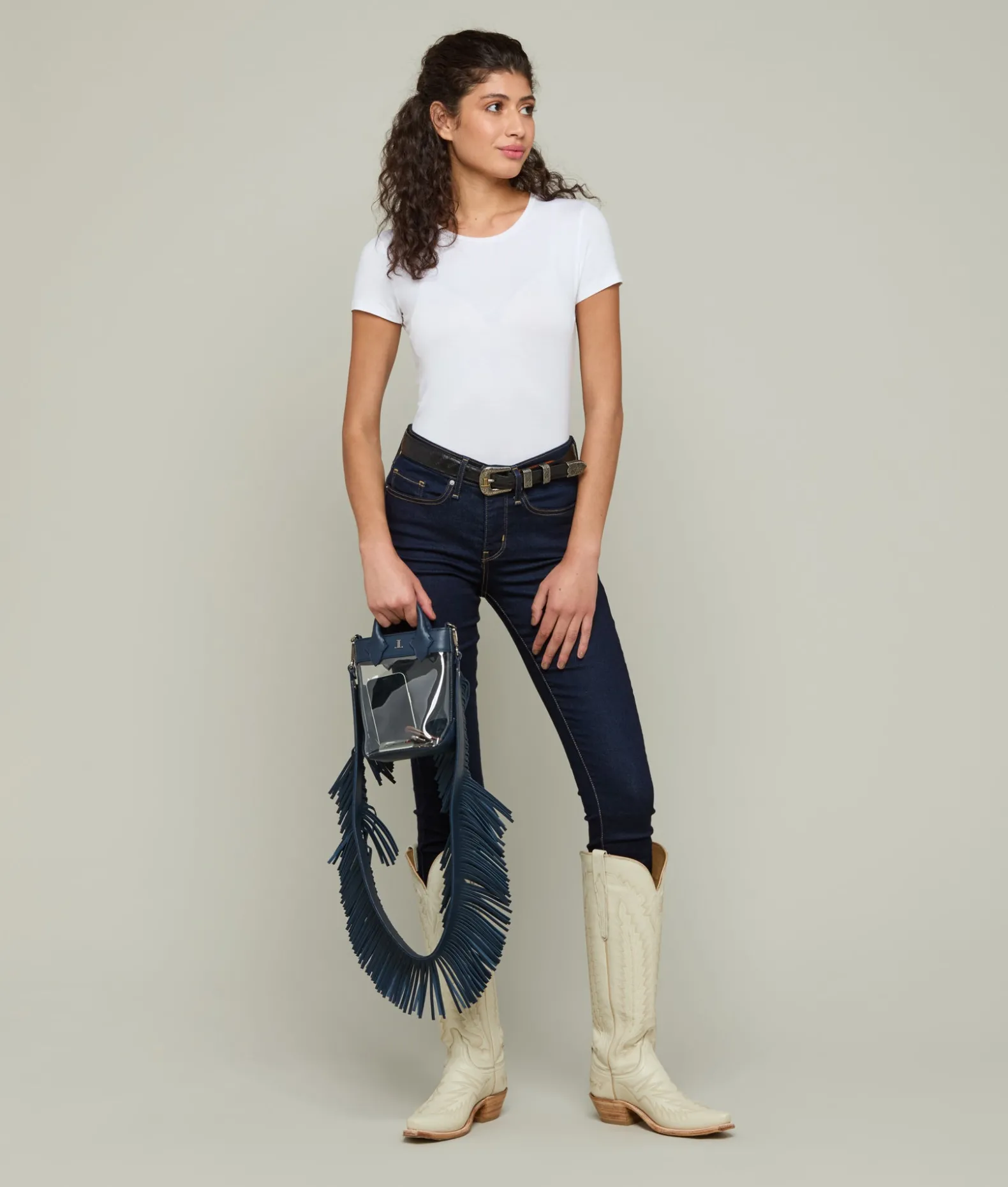 Women Lucchese Handbags*Fringe Handbag Strap