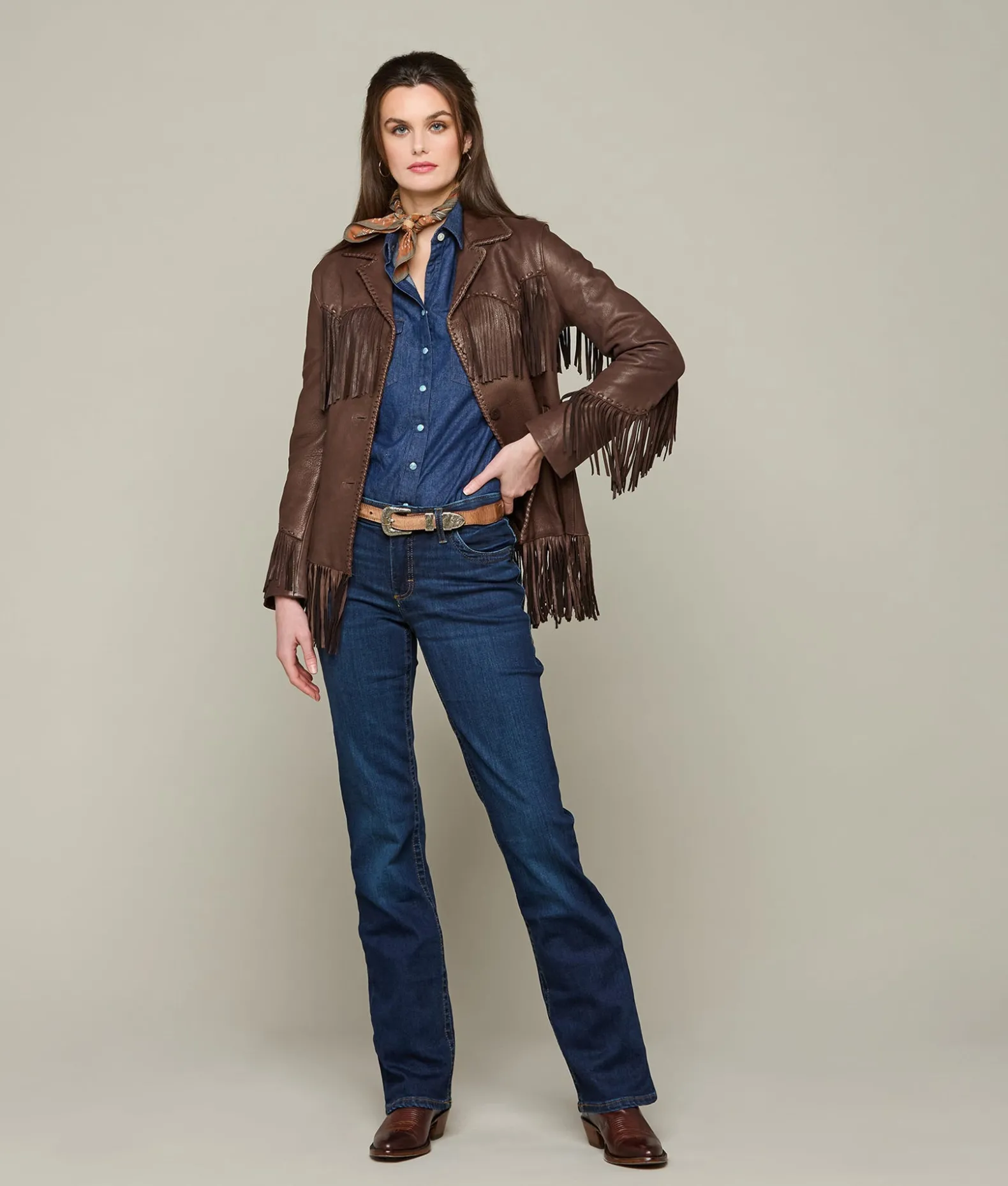 Women Lucchese Outerwear*Fringe Jacket