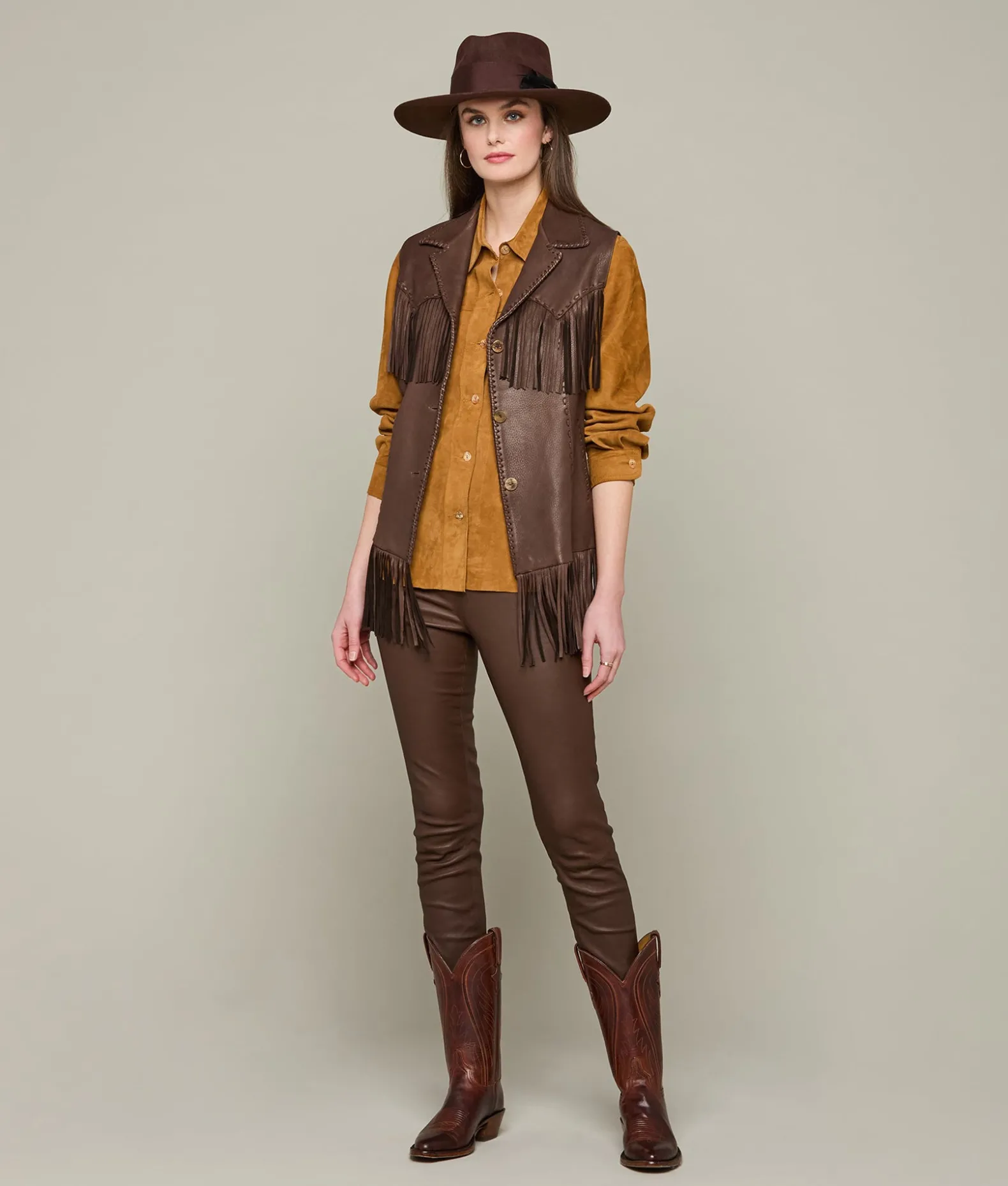 Women Lucchese Outerwear*Fringe Vest