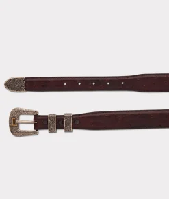 Women Lucchese Belts|Belts & Belt Accessories*Full Quill Ostrich Tapered