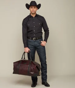 Women Lucchese Travel|Travel*Giant Gator Duffle - Large