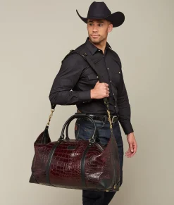 Women Lucchese Travel|Travel*Giant Gator Duffle - Large