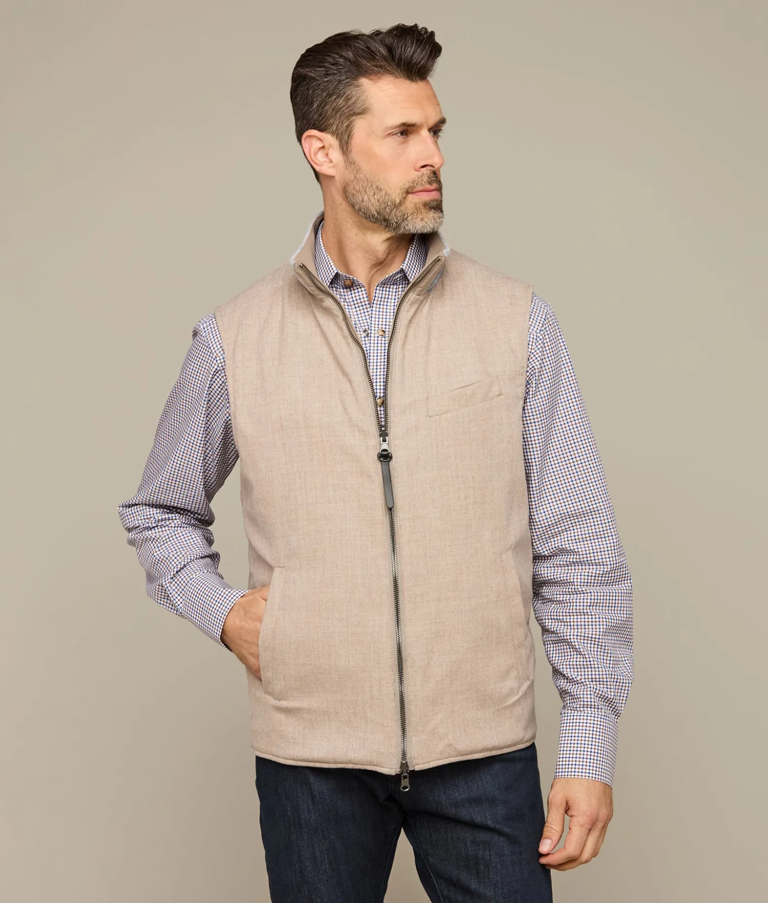 Lucchese Outerwear*Gilroy Reversible Vest