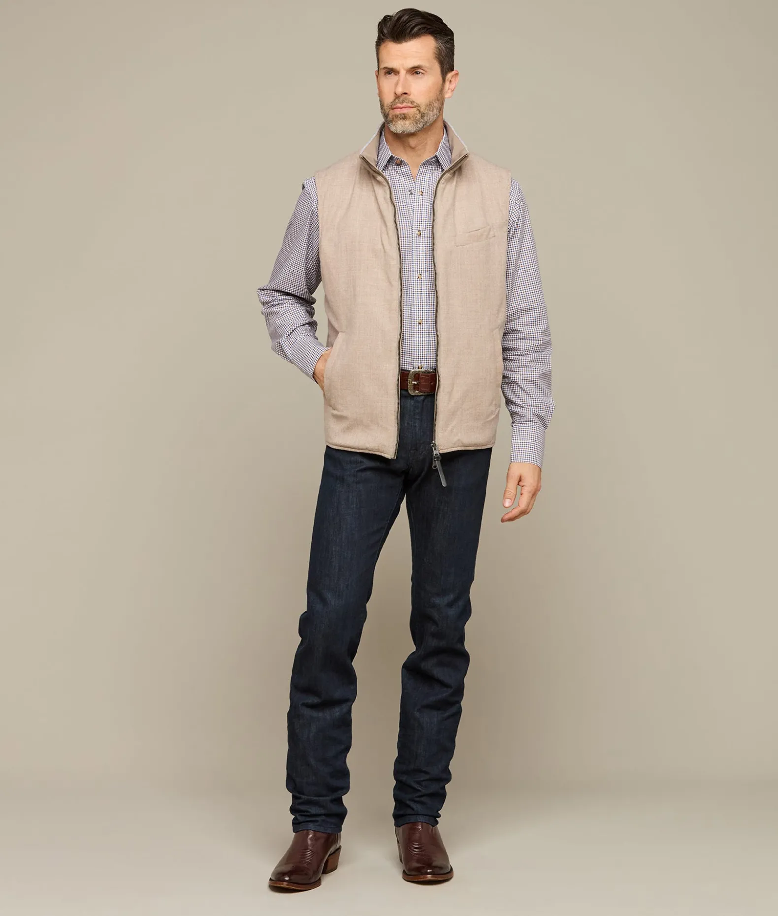 Lucchese Outerwear*Gilroy Reversible Vest