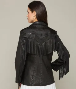 Women Lucchese Outerwear*Hair-On Yoke Fringe Jacket