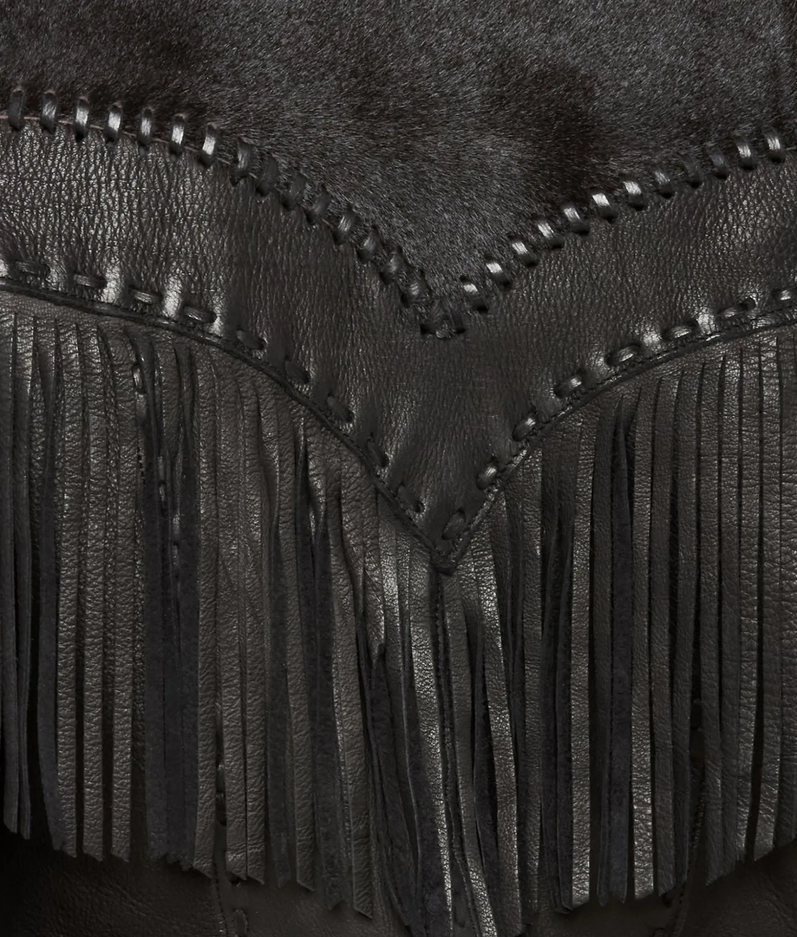 Women Lucchese Outerwear*Hair-On Yoke Fringe Jacket