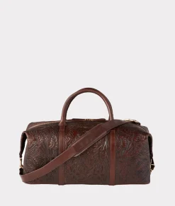 Women Lucchese Travel|Travel*Hand-Tooled Duffle