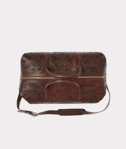 Women Lucchese Travel|Travel*Hand-Tooled Duffle