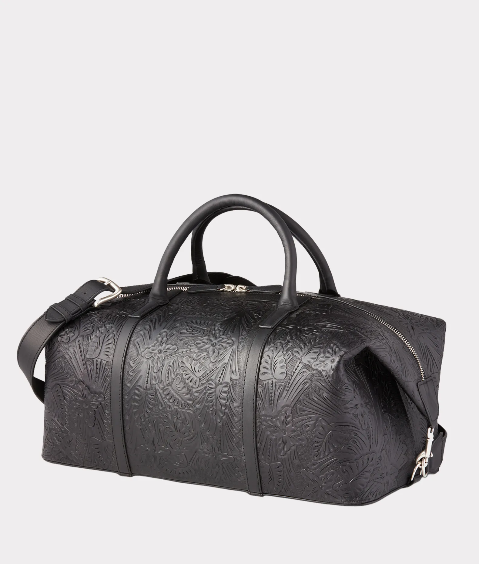 Women Lucchese Travel|Travel*Hand-Tooled Duffle