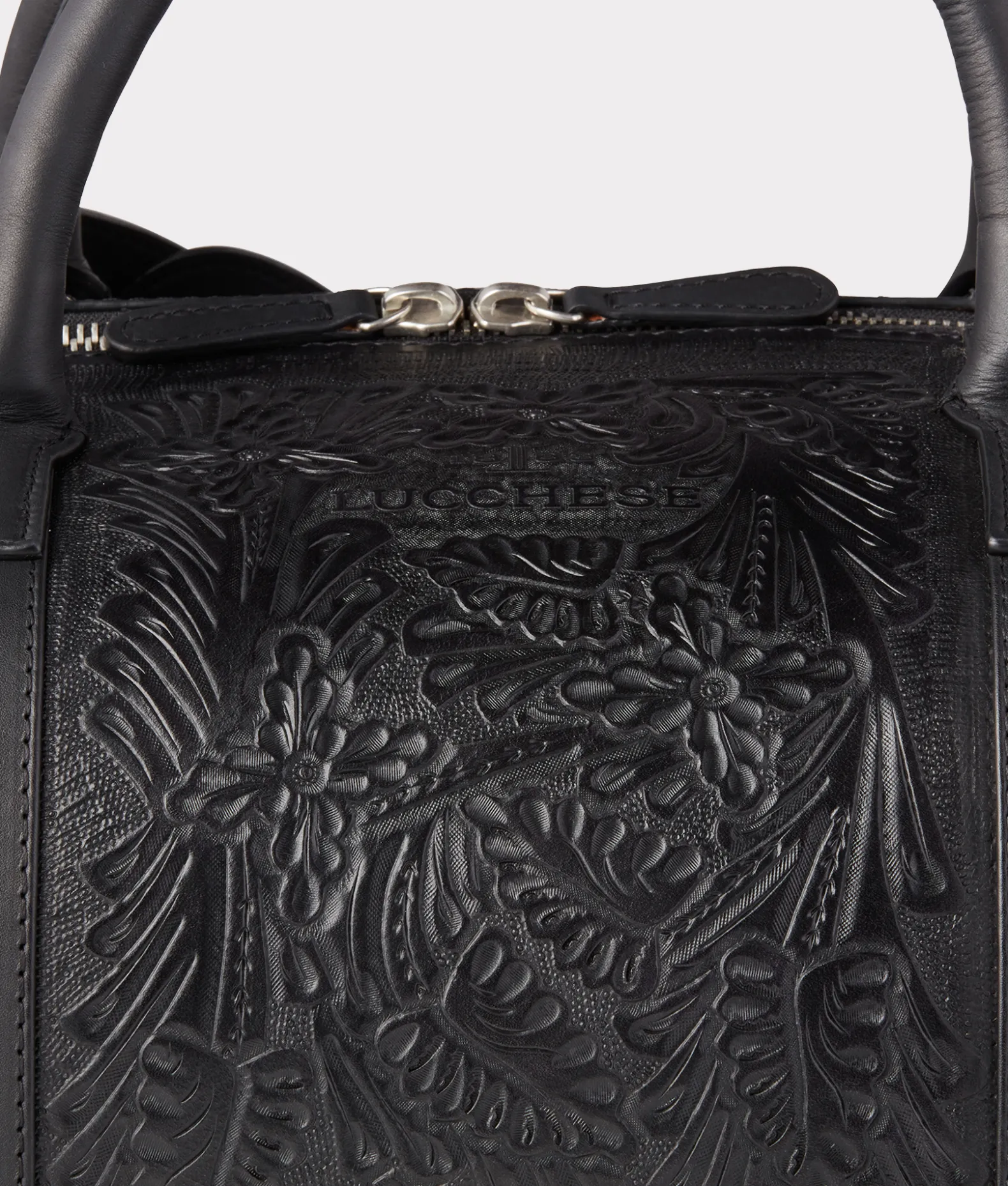 Women Lucchese Travel|Travel*Hand-Tooled Duffle