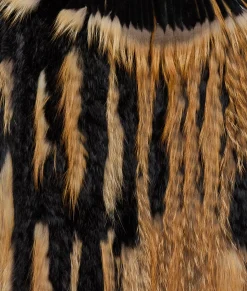 Women Lucchese Furs|Outerwear*Knitted Raccoon Fringe Jacket