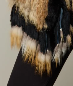 Women Lucchese Furs|Outerwear*Knitted Raccoon Fringe Jacket