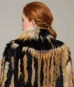 Women Lucchese Furs|Outerwear*Knitted Raccoon Fringe Jacket