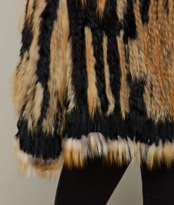 Women Lucchese Furs|Outerwear*Knitted Raccoon Fringe Jacket