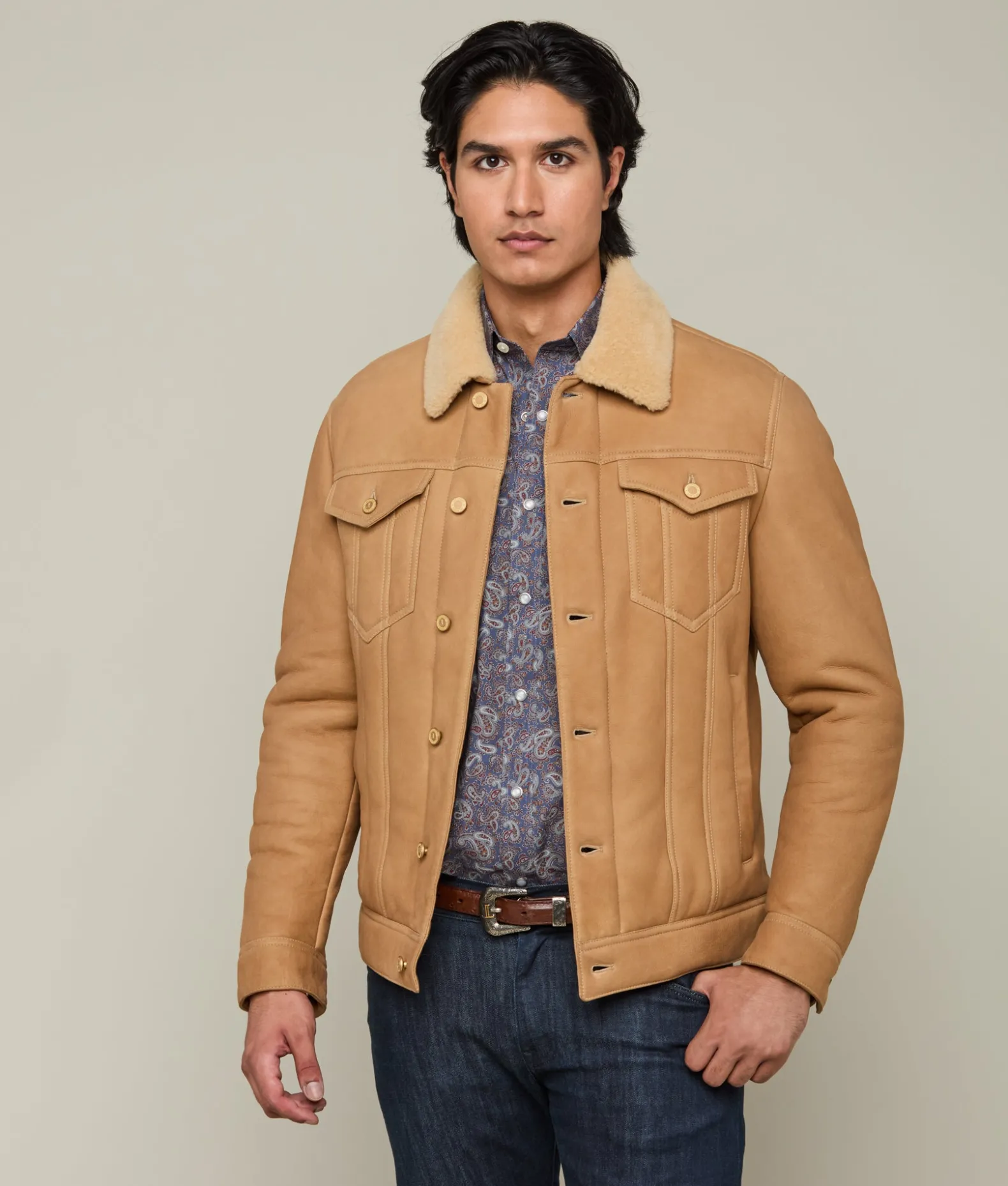 Lucchese Outerwear*Kyle Shearling Trucker Jacket