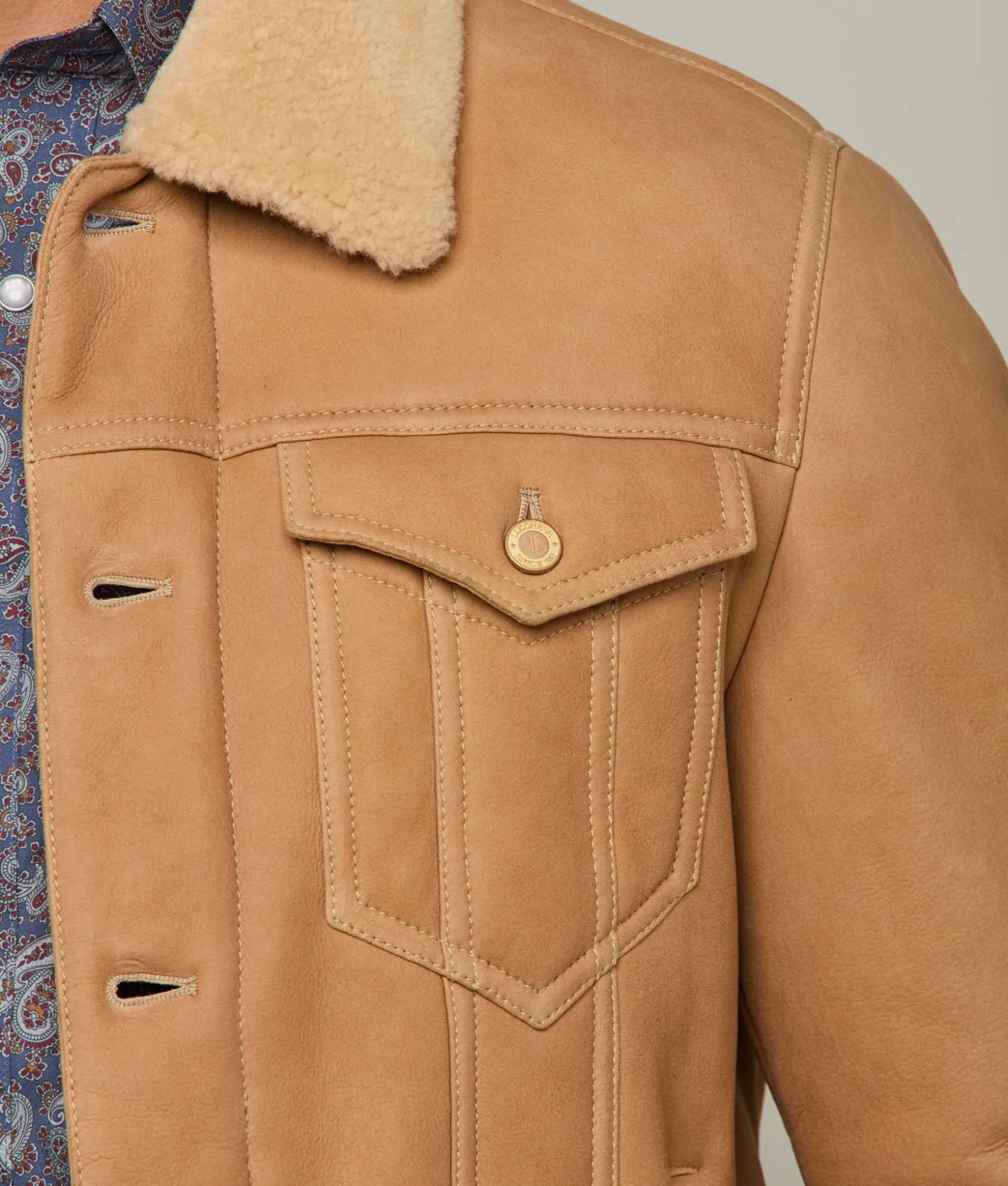 Lucchese Outerwear*Kyle Shearling Trucker Jacket