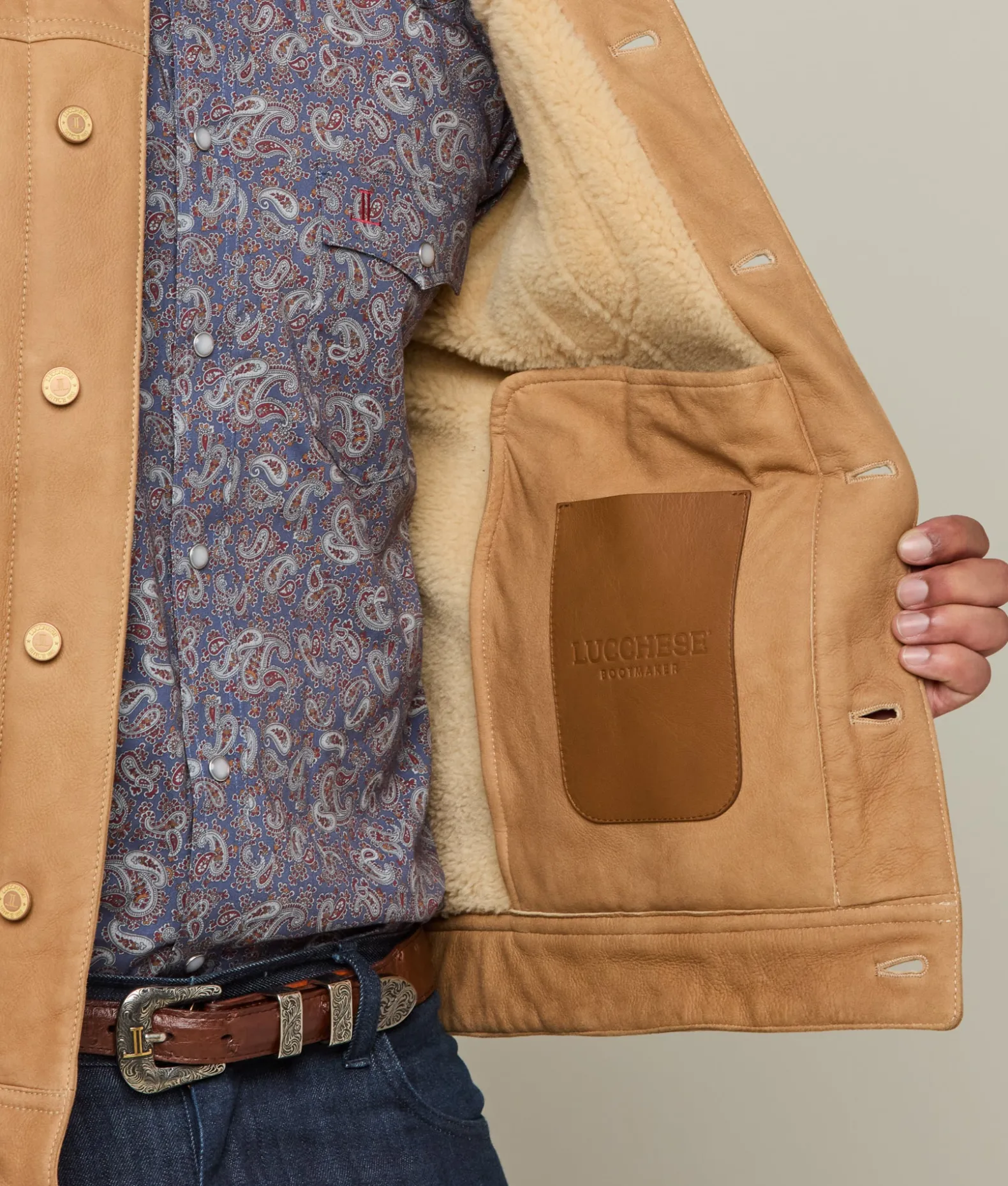 Lucchese Outerwear*Kyle Shearling Trucker Jacket