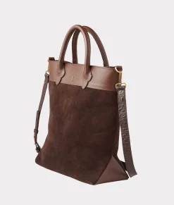 Women Lucchese Handbags*Large Lola Suede Shopper