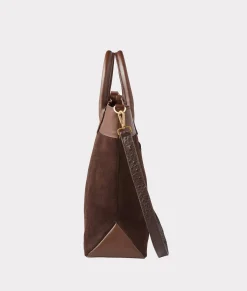 Women Lucchese Handbags*Large Lola Suede Shopper