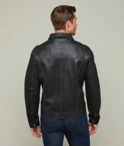 Lucchese Outerwear*Leather Trucker Jacket