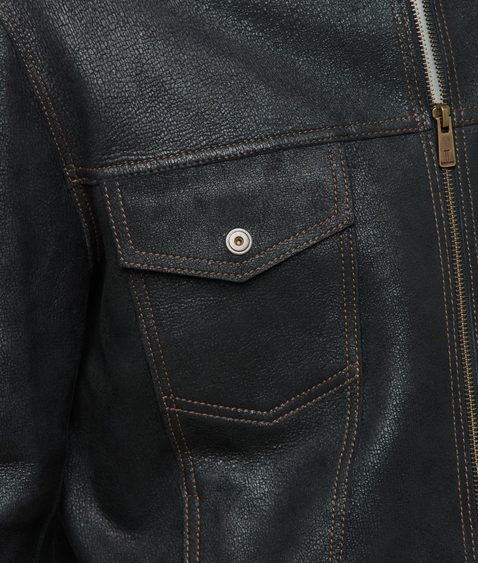 Lucchese Outerwear*Leather Trucker Jacket
