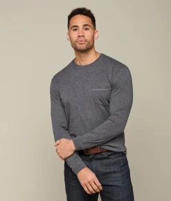 Lucchese Tops*Long Sleeve Bar Stitch Tee