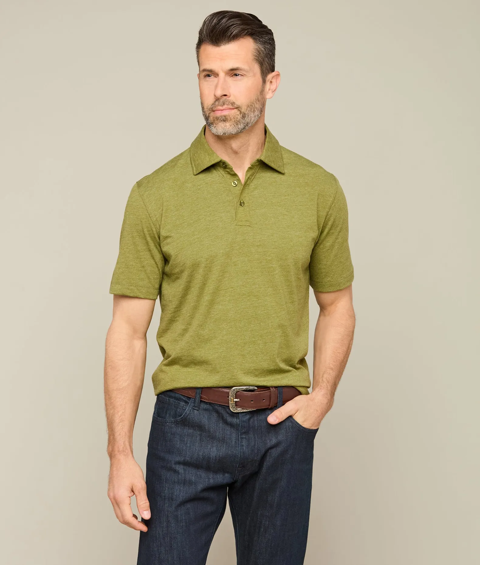 Lucchese Tops*Pima Blend Polo