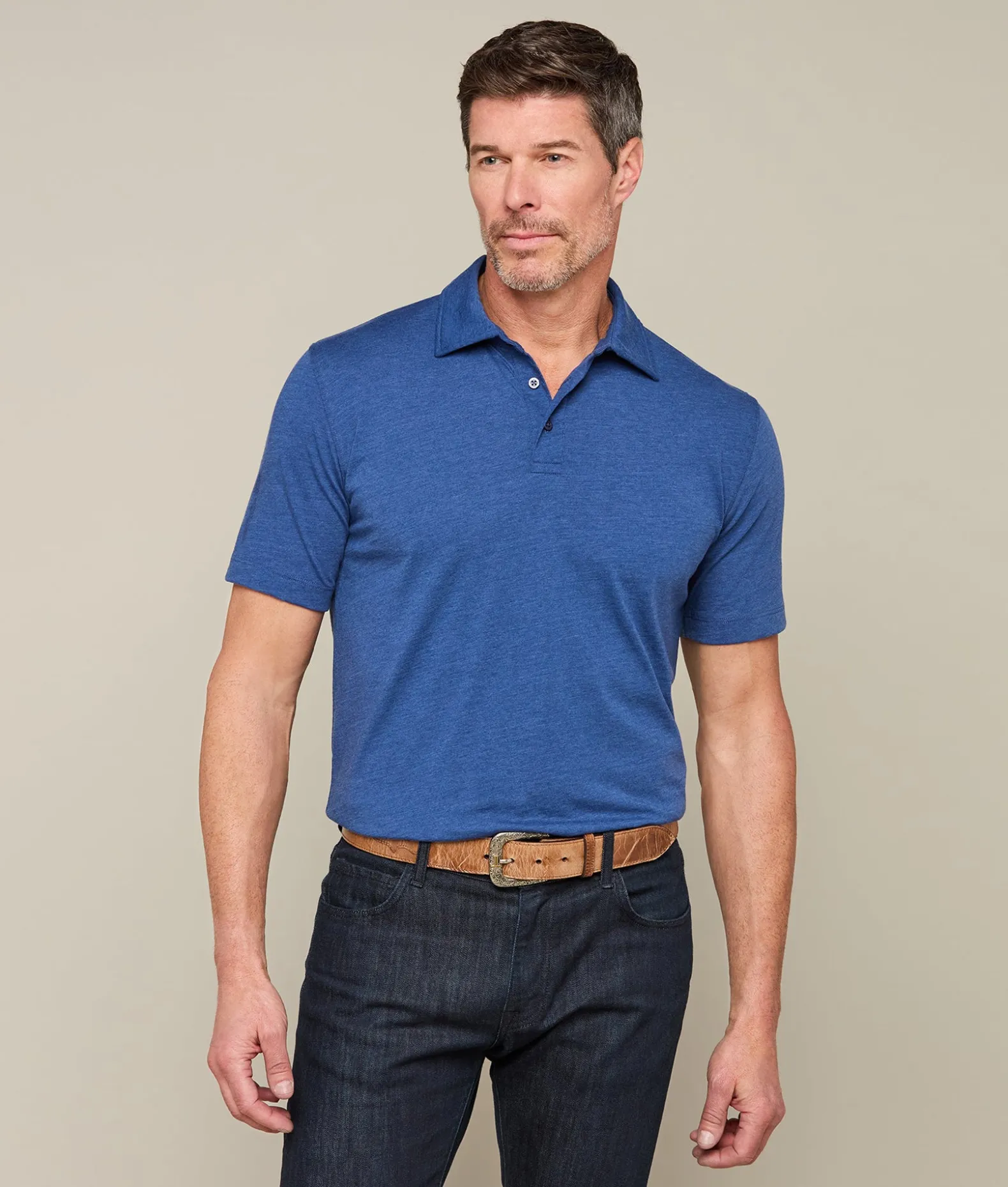 Lucchese Tops*Pima Blend Polo
