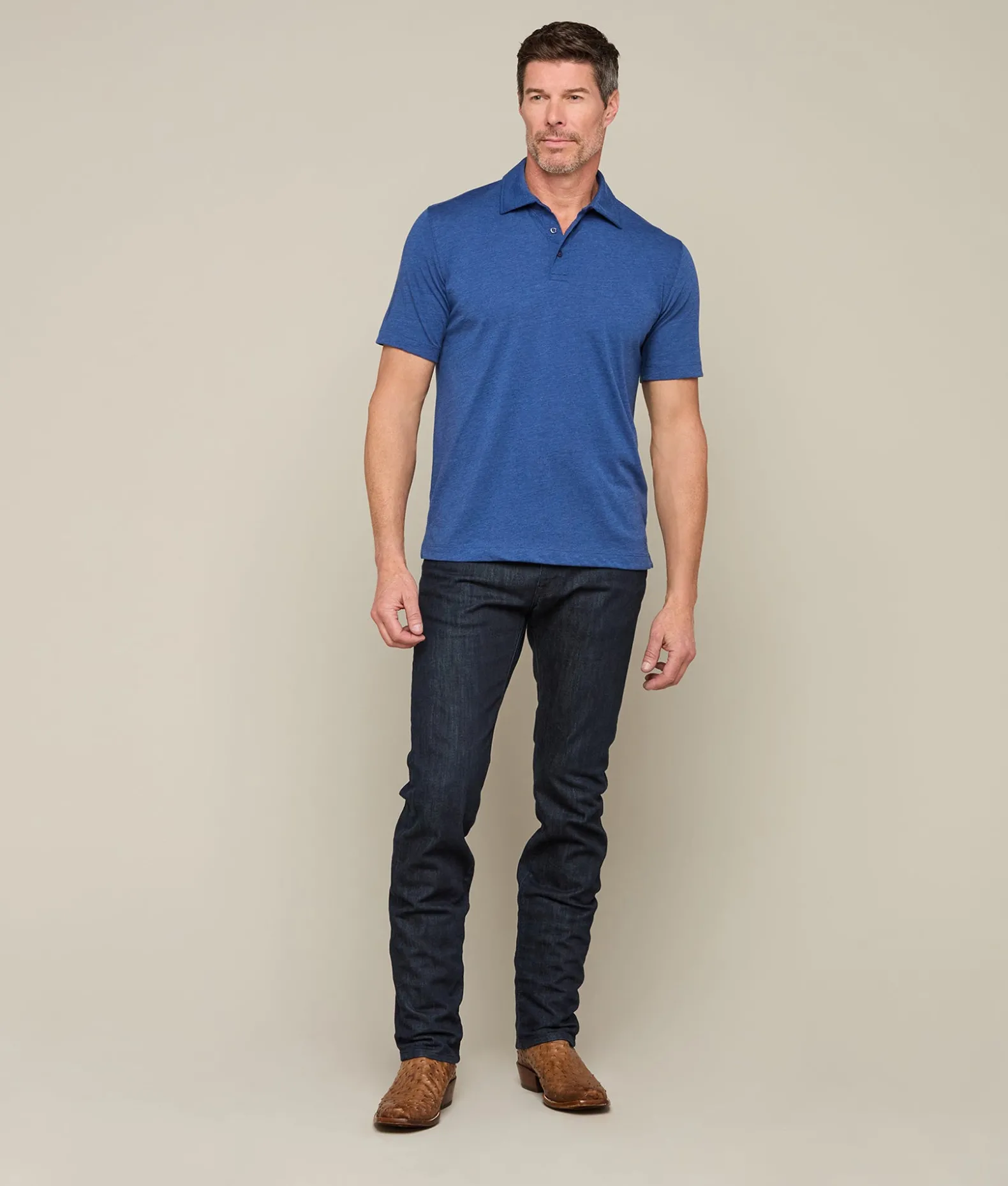 Lucchese Tops*Pima Blend Polo