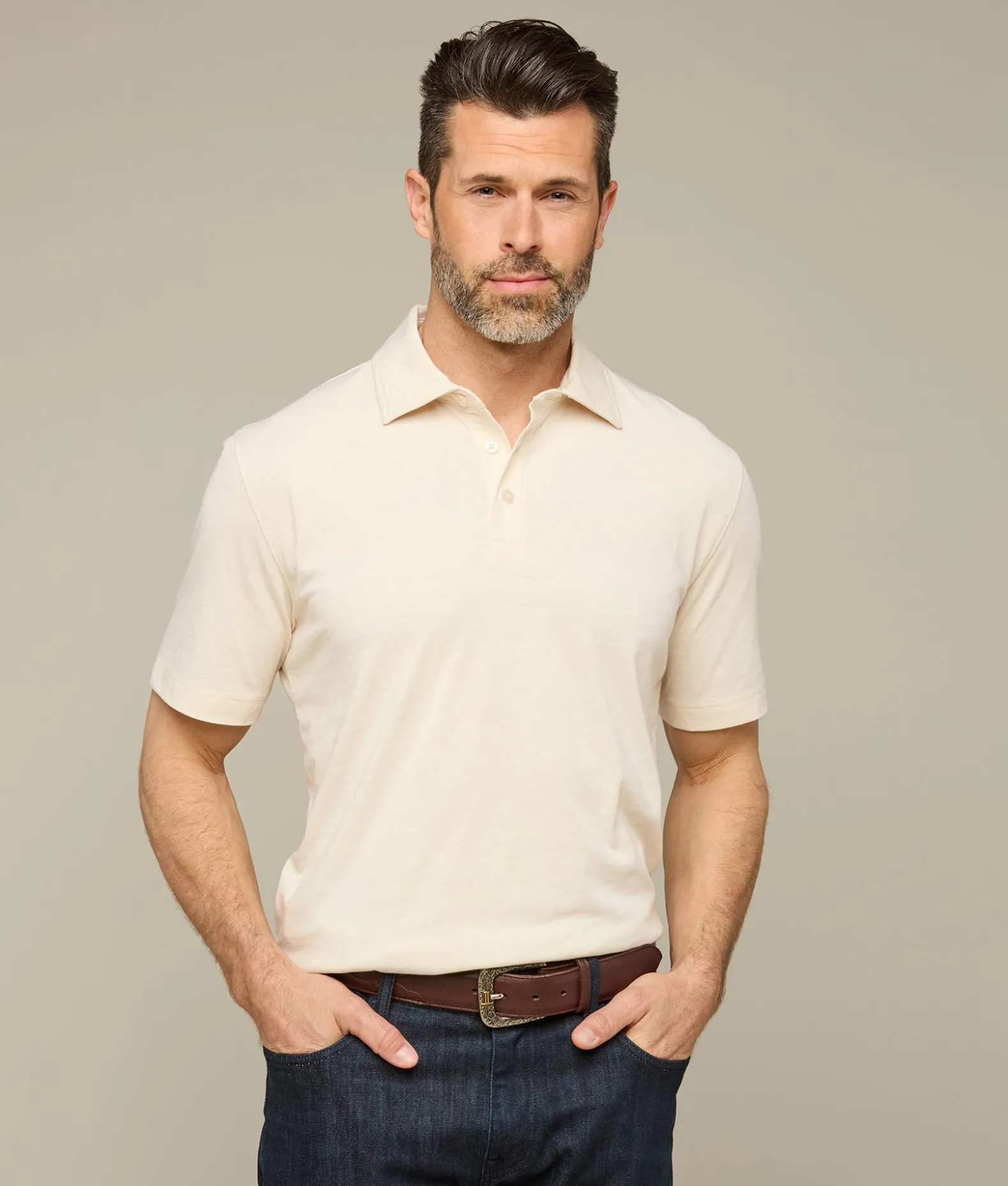 Lucchese Tops*Pima Blend Polo